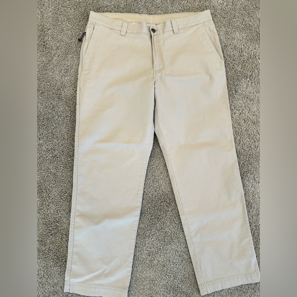 Columbia Pants Mens 38x30 Regular Fit Utility Outdoor Hiking Workwear Tan